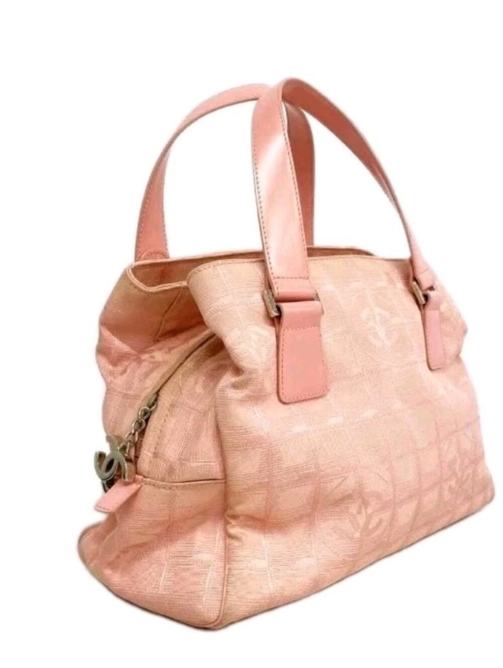 CHANEL Soft Pink Top-Handle Shoulder Bag
